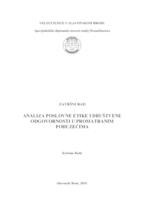 Analiza poslovne etike i društvene odgovornosti u promatranim poduzećima