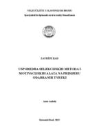 Usporedba selekcijskih metoda i motivacijskih alata na primjeru odabranih tvrtki