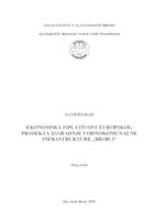 Ekonomska isplativost europskog projekta izgradnje vodnokomunalne infrastrukturte "BROD 2"