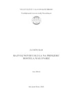 Razvoj novih usluga na primjeru Hostela Mali Pariz