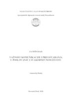 Važnost komunikacije i pregovaranja u poslovanju i svakodnevnom životu