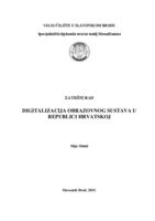 Digitalizacija obrazovnog sustava u Republici Hrvatskoj