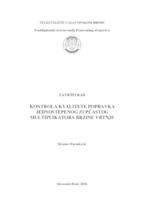 Kontrola kvalitete popravka jednostepenog zupčastog multiplikatora brzine vrtnje