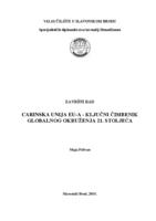 Carinska unija EU-a - ključni čimbenik globalnog okruženja 21. stoljeća