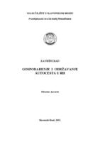 Gospodarenje i održavanje autocesta u RH