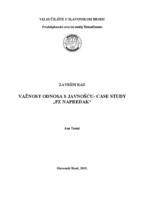 Važnost odnosa s javnošću - case study "PZ Napredak"