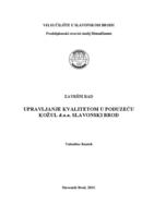 Upravljanje kvalitetom u poduzeću Kožul d.o.o. Slavonski Brod