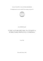 Utjecaj parametara na svojstva injekcijski prešanog otpreska