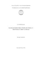 Karakteristike poduzetništva u Republici Hrvatskoj