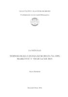 Tehnologija uzgoja kukuruza na OPG Marković u vegetaciji 2015.