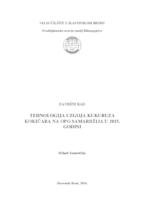 Tehnologija uzgoja kukuruza kokičara na OPG Samardžija u 2015. godini