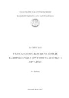 Utjecaj globalizacije na zemlje Europske unije s osvrtom na Austriju i Hrvatsku