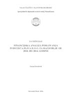 Financijska analiza poslovanja poduzeća Pliva d.o.o. za razdoblje od 2010. do 2014. godine