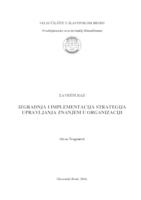 Izgradnja i impementacija strategija upravljanja znanjem u organizaciji