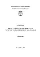 Pregled najznačajnijih bolesti povrtnih vrsta iz porodice Solanaceae