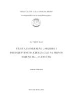 Utjecaj mineralne gnojidbe i predsjetvene bakterizacije na prinos soje na O.G. Hlubuček