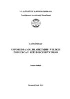 Usporedba malih, srednjih i velikih poduzeća u Republici Hrvatskoj