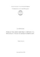 Porast mladice kruške u odnosu na položaj u vegetacijskoj godini 2019.