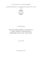 Razvoj ekološkog voćarstva u Hrvatskoj s osvrtom na Brodsko-posavsku županiju