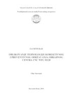 Oblikovanje tehnologije korektivnog i preventivnog održavanja obradnog centra CNC WFL M120