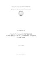 Procjena dobivene energije korištenjem fotonaponskog sustava snage 64 kW