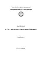 prikaz prve stranice dokumenta Marketing plan Bazena Slavonski Brod