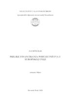 prikaz prve stranice dokumenta Prilike financiranja poduzetništva u Europskoj uniji