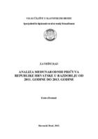 prikaz prve stranice dokumenta Analiza međunarodnih pričuva Republike Hrvatske u razdoblju od 2011. godine do 2013. godine