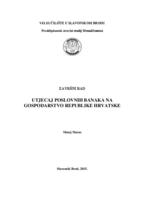 prikaz prve stranice dokumenta Utjecaj poslovnih banaka na gospodarstvo Republike Hrvatske