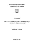 prikaz prve stranice dokumenta Hrvatski carinski sustav prije i poslije ulaska u Europsku uniju