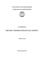 prikaz prve stranice dokumenta Metode i tehnike istraživanja tržišta