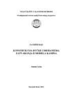 prikaz prve stranice dokumenta Konstrukcija ručke i mehanizma zatvaranja D modela kamina