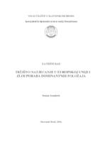 prikaz prve stranice dokumenta Tržišno natjecanje u Europskoj uniji i zlouporaba dominantnih položaja