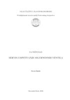 prikaz prve stranice dokumenta Servis i ispitivanje sigurnosnih ventila
