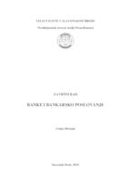 prikaz prve stranice dokumenta Banke i bankarsko poslovanje