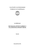 prikaz prve stranice dokumenta Program zaštite paprike u plasteničkoj proizvodnji