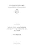 prikaz prve stranice dokumenta Uloga i utjecaj financijskih institucija na izvoz Republike Hrvatske